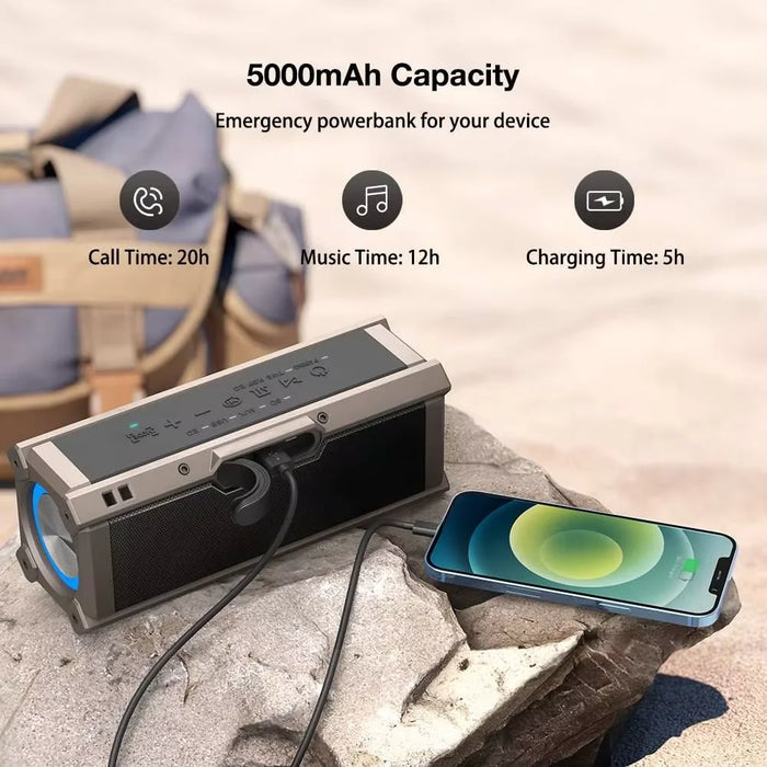 Waterproof Wireless Speaker 30W with TWS and EQ Modes