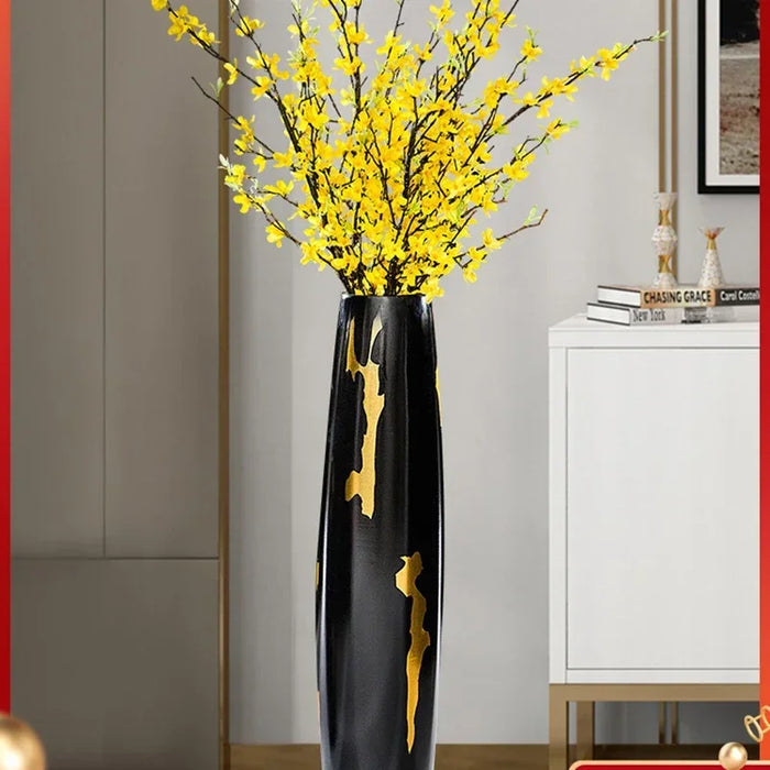 60cm Floor Standing Ceramic Vase for Living Room Decor