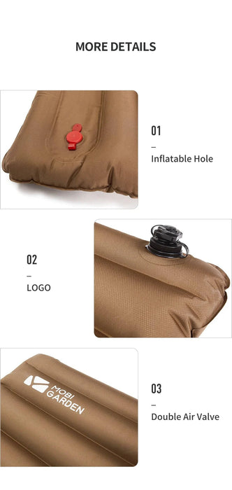 Lightweight and portable camping air mat for outdoor adventures