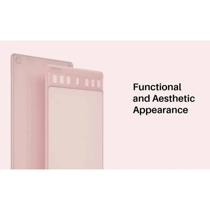 16 x 10 Cm Graphics Tablet with 6 Express Keys, Supports Android, Mac, Windows (H641P-Pink) - FLUXA