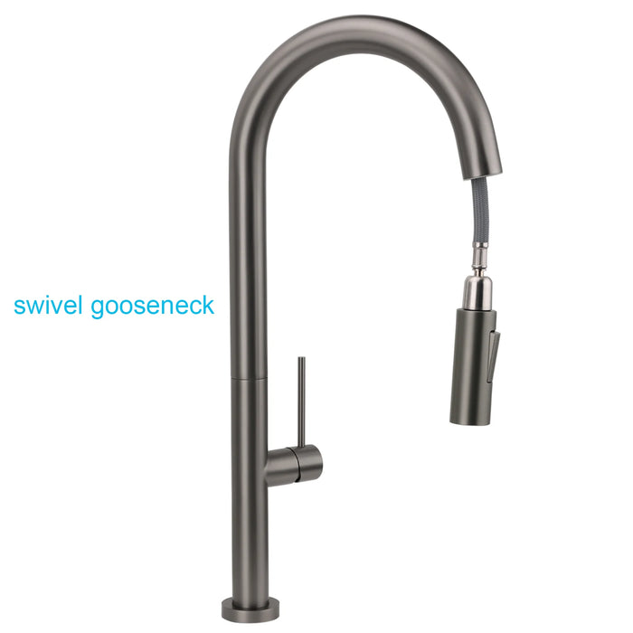 Pull Out Kitchen Mixer Tap with 2-Mode Spray Head