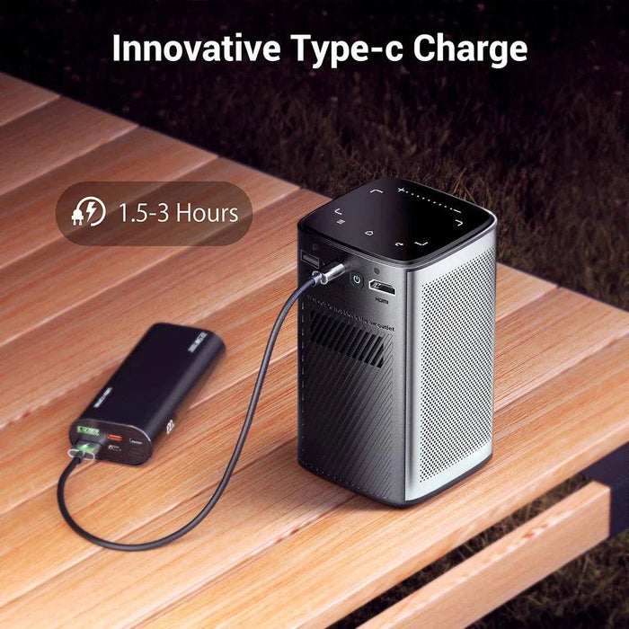 3D 4K Mini Portable Projector with Auto Focus - FLUXA
