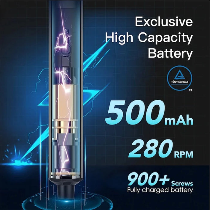 Rechargeable & Cordless with 500mAh LiPo Battery