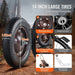 Heavy-duty game hauler with pneumatic tires for stability on uneven terrain