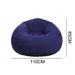Large Inflatable Sofa Chair PVC Lounger in Dark Khaki for Spacious Seating Area