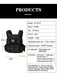 Tactical Plate Carrier Vest with Quick Release, Black, Molle System, Adjustable Straps, and Security Bandolier for Hunting and Outdoor Gear