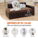 Spacious black pet sofa bed measuring 71 x 51 x 33 cm