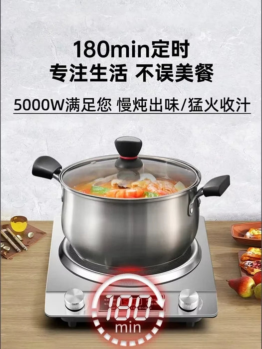 Induction Cooker, 5000W-AU, High Power for Home & Commercial Kitchens