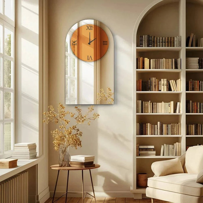 Contemporary wall clock with bold Roman numerals for easy readability