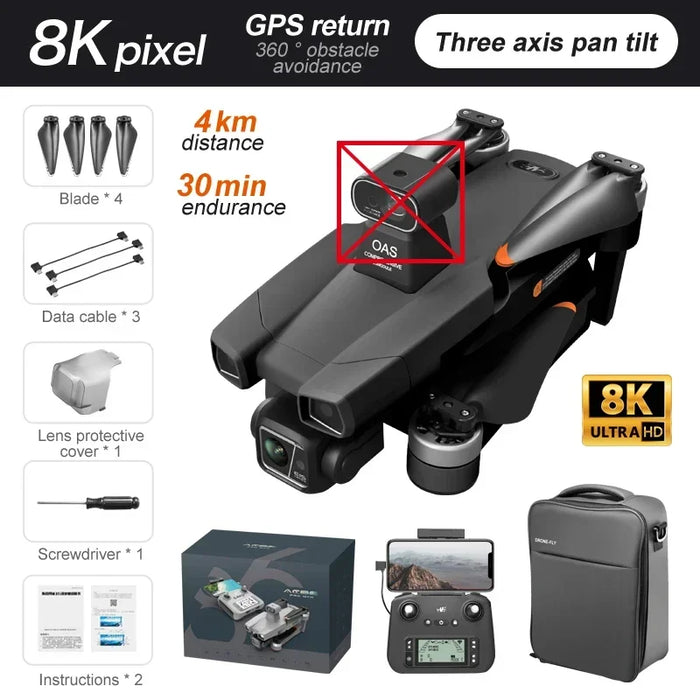 Brushless 8K Quadcopter with Auto Return and Gimbal