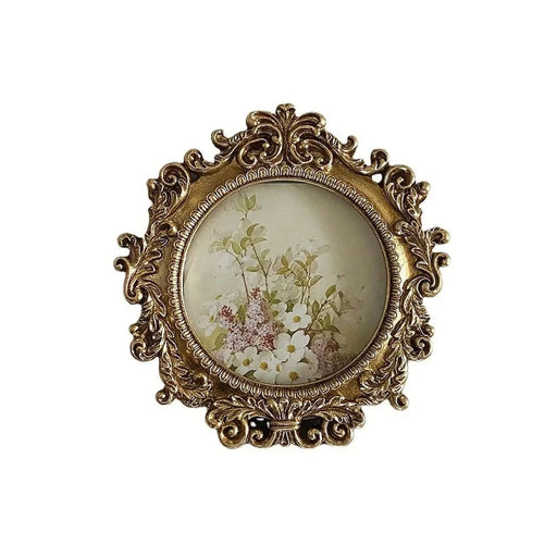 Carved nostalgic court style photo frame for vintage room decoration