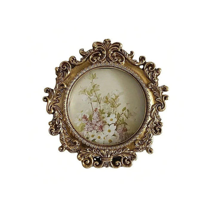 Carved nostalgic court style photo frame for vintage room decoration