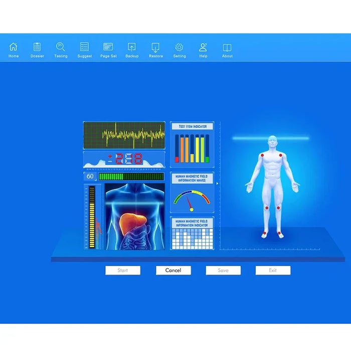 10G New Quantum Body Analyzer – Magnetic Health Scanner with English Software