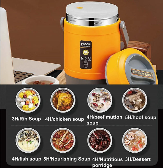 1.6L Portable Electric Lunch Box with Adjustable Temperature  home car