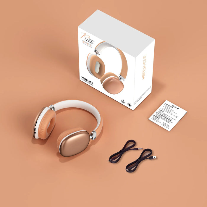 SY-T10 Orange Wireless Headphones with ANC & 20H Battery Life