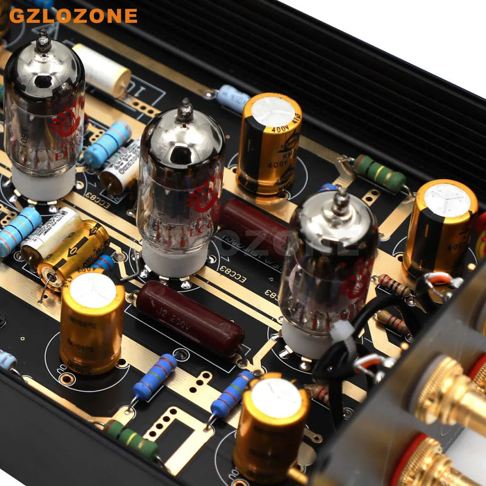 Stereo Tube Amplifier for Turntable with ECC83 Support
