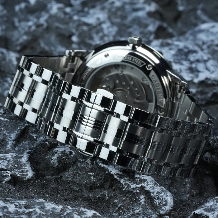 Stainless Steel Automatic Watch with Sapphire Crystal Glass