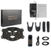Brown LED face mask with 8-color light therapy for skincare