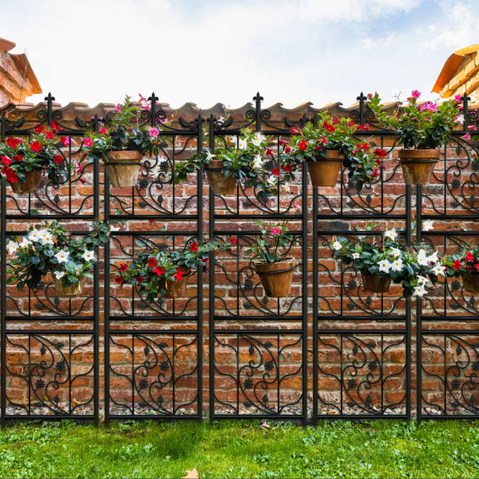 Tall Plant Trellis Fence for Outdoor Gardens