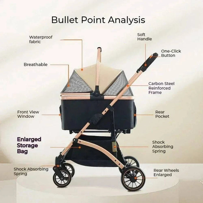 Spacious, breathable design for comfort and convenience