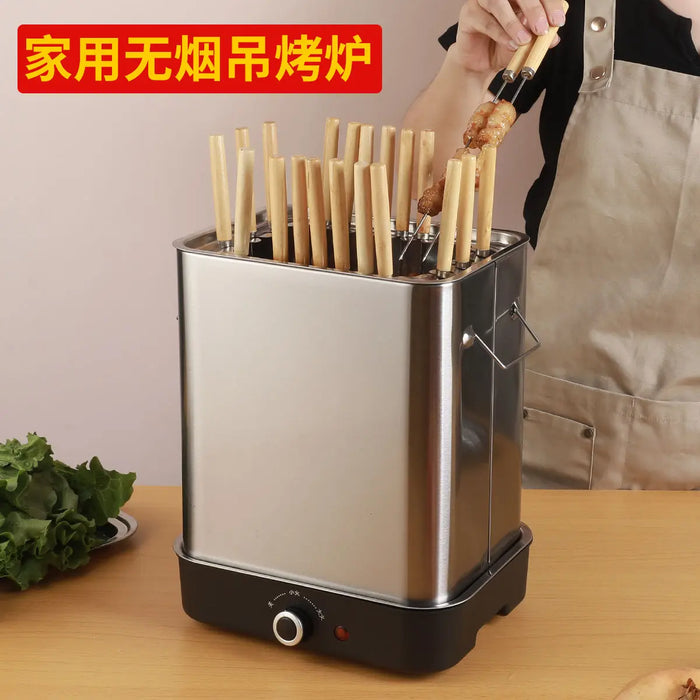 Stainless Steel 800W A - Household BBQ Grill Skewer Machine