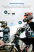 Two black Bluetooth motorcycle helmet intercom devices for riders