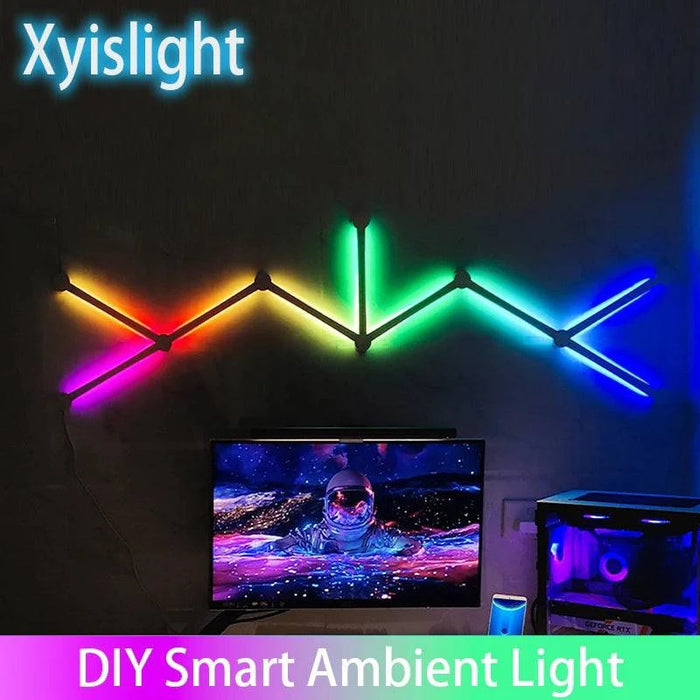  LED smart wall light with RGB color options and Bluetooth APP connectivity for control