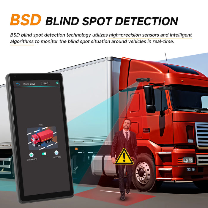 10.36" Right Blind Spot Monitor with Dual Cam DVR