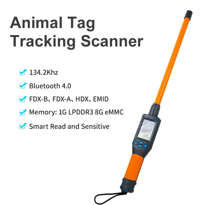 Bluetooth Animal Ear Tag Scanner for Livestock Tracking