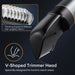 Gentle on skin with hypoallergenic stainless steel blades and adjustable length settings