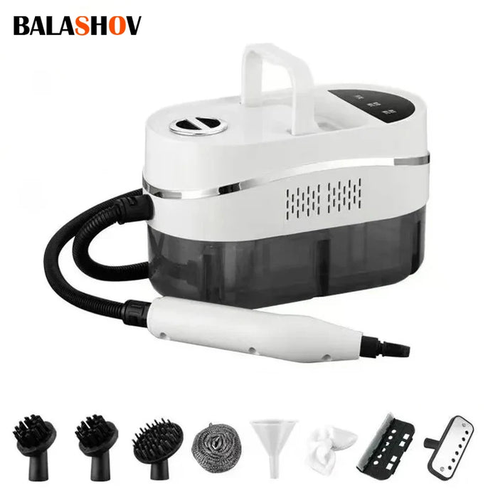 2500W Handheld Steam Cleaner for Home, Car & Kitchen Black