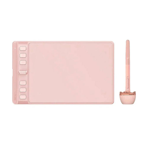 16 x 10 Cm Graphics Tablet with 6 Express Keys, Supports Android, Mac, Windows (H641P-Pink) - FLUXA
