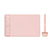 16 x 10 Cm Graphics Tablet with 6 Express Keys, Supports Android, Mac, Windows (H641P-Pink) - FLUXA