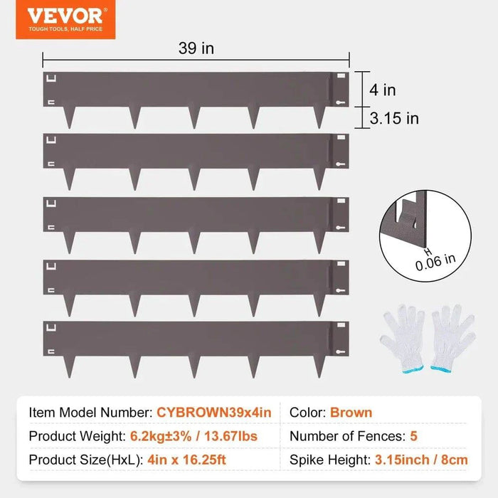 Flexible and durable garden edging made from rust-proof galvanized steel

