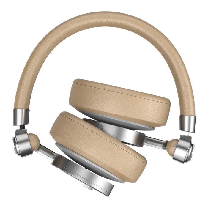 Silver Bluetooth Headphones with ANC, App Support, Volume Control