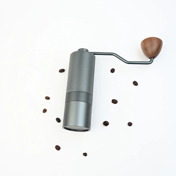 Portable Manual Coffee Grinder Durable Metal Body with Replaceable Precision Burr