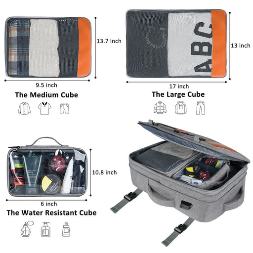 Versatile pink travel backpack with anti-theft pocket and multiple compartments