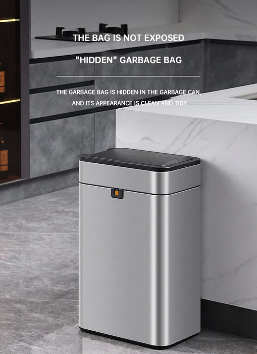 50L Automatic Induction Trash Can for Kitchen or Bathroom
