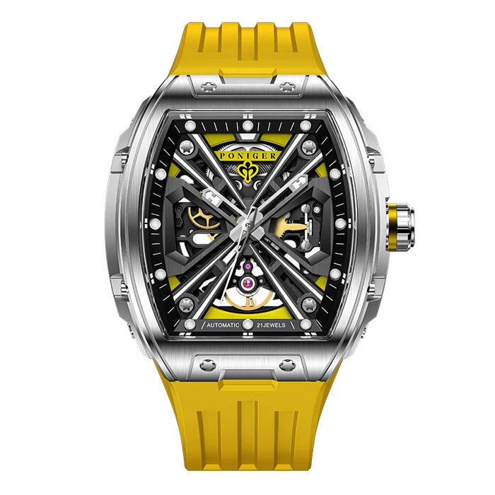Stainless Steel Automatic Watch – Shockproof  Yellow