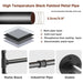Sleek and modern industrial design with a matte black finish