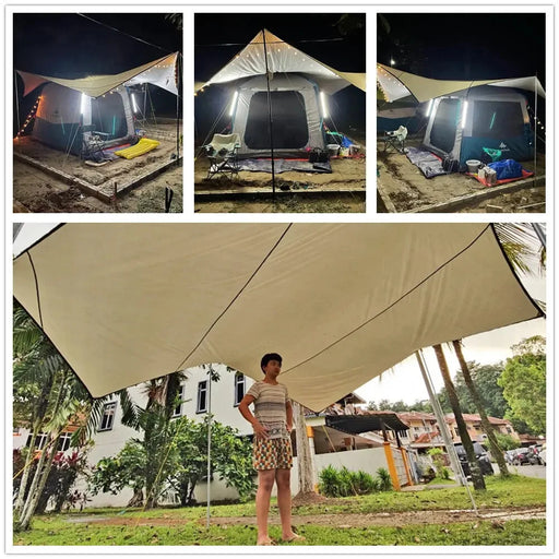 51m x 51m large coverage area for ample shade and shelter 