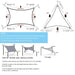 Grey 420D Waterproof Sun Shade Sail providing outdoor shelter and cover