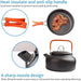 Durable anodized aluminium pan with nonstick Teflon coating
