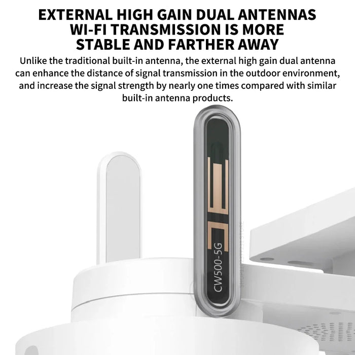 IP66 Smart Outdoor Camera with 5MP HD, AI Detection, & Audio Alerts