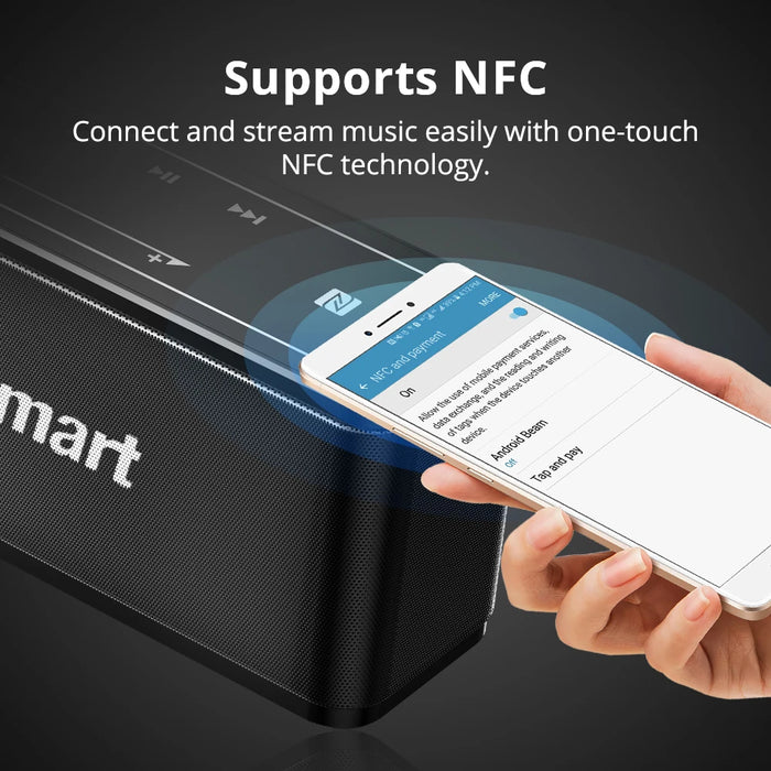 Waterproof Wireless Speaker with NFC and Voice Assistant
