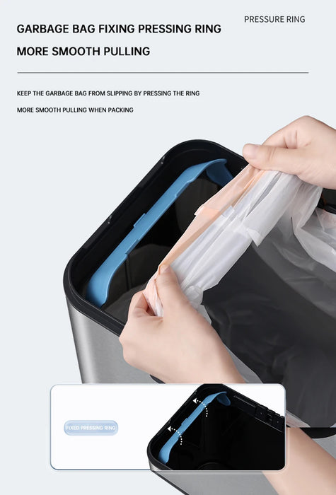 50L Automatic Induction Trash Can for Kitchen or Bathroom