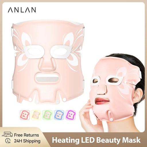Facial LED Mask with Green Light Therapy to Lighten Dark Spots and Brighten Skin Tone