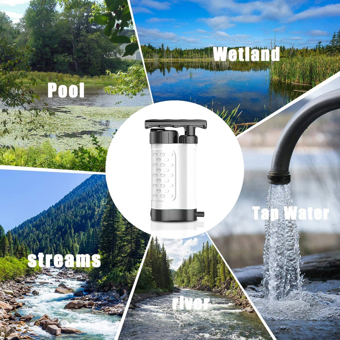 Long-lasting filter purifies up to 3,000 litres of water from natural sources