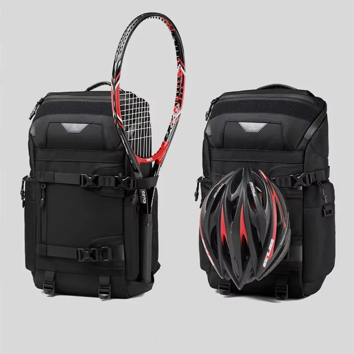 Black Waterproof 15" Laptop Backpack for Cycling & Outdoors