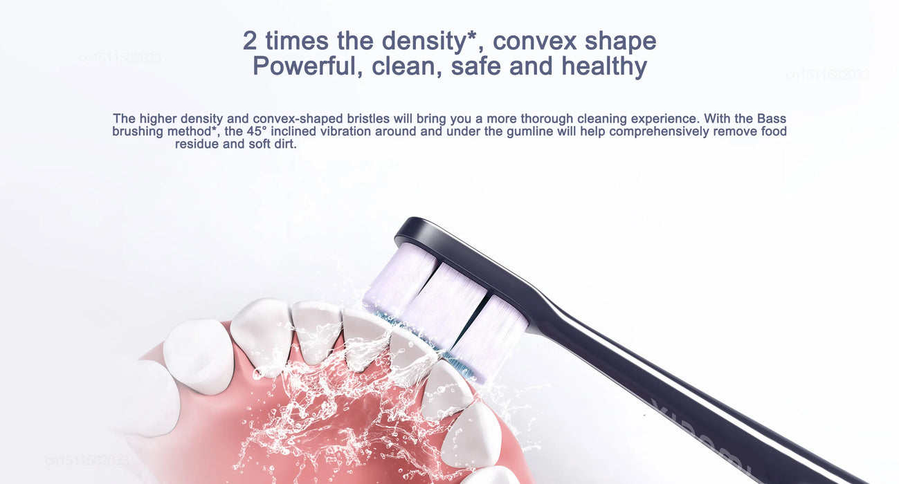Rechargeable Ultra Sonic Electric Toothbrush with Smart Vibration for Teeth Cleaning